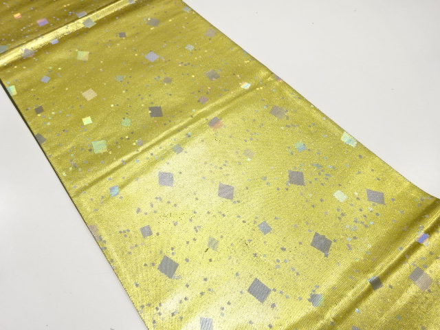 JAPANESE KIMONO / ANTIQUE FUKURO OBI / SILK / SCATTERED FOIL